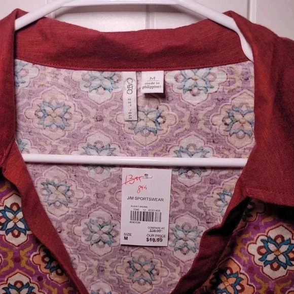 Cato russet brown top size medium - Picture 2 of 4